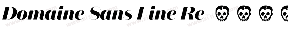 Domaine Sans Fine Re字体转换